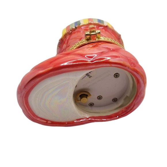 Mr. Christmas Holiday Porcelain Music Box Stocking Musical 12 days of Christmas - Picture 8 of 11